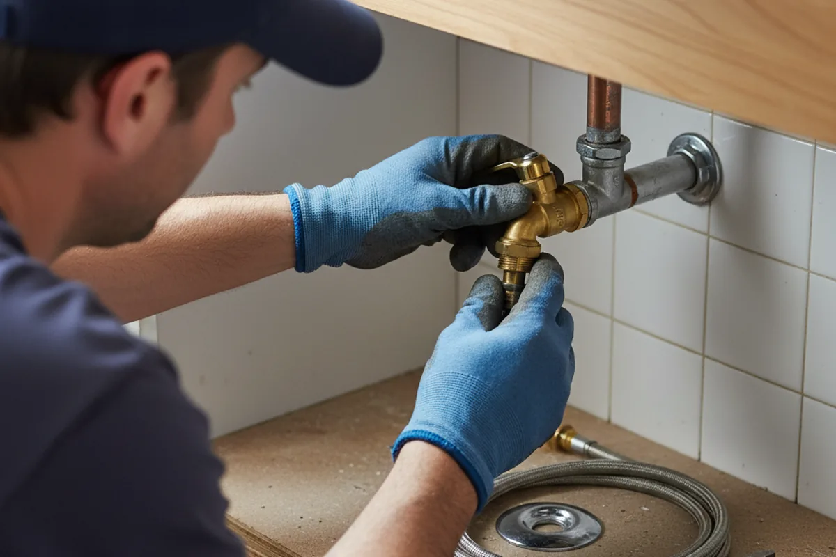 Shutoff valve and fitting work during Repiping in Sugar Land